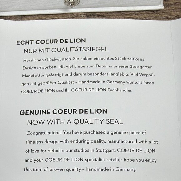 Coeur De Lion Rose Gold Hematite Crystal Bracelet Handmade Germany COA Gift Box - Picture 8 of 16